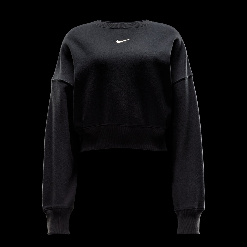 Nike Black Crewneck Sweatshirt with White Swoosh